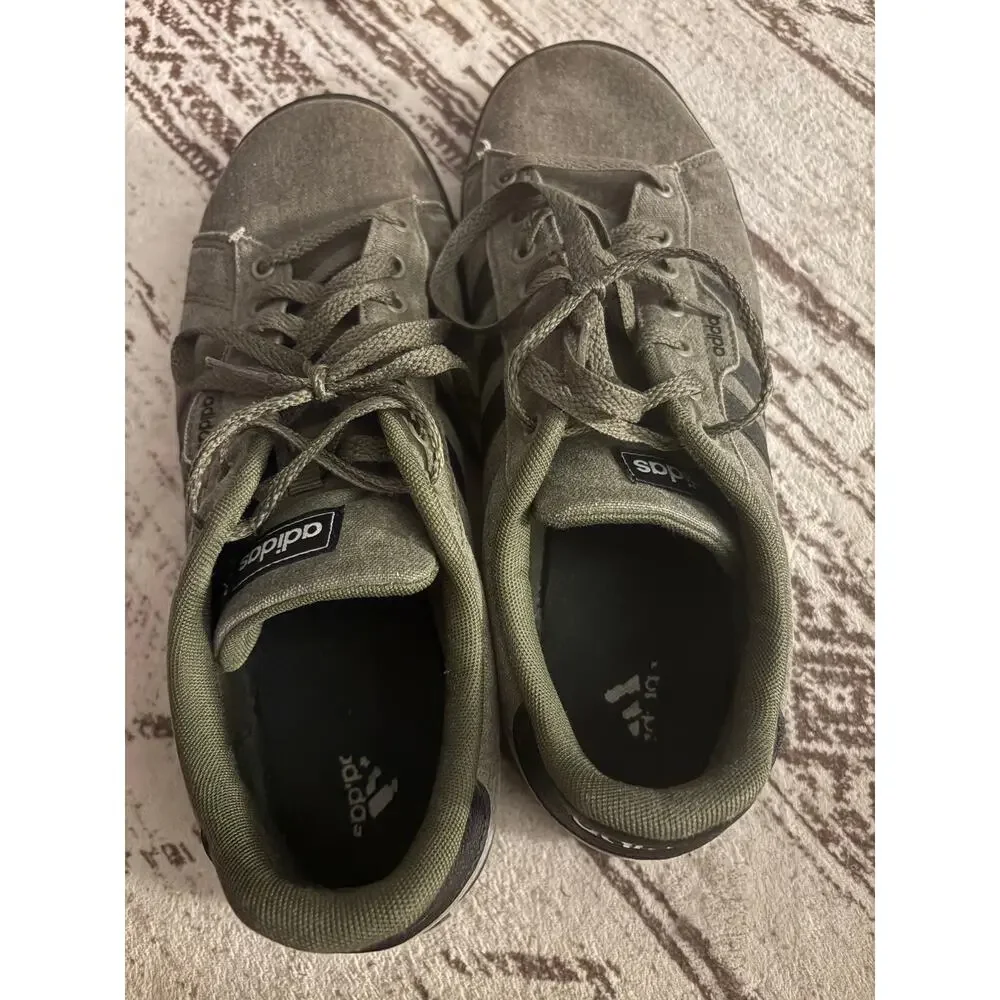 ADIDAS Men's Daily 3.0 Sneakers in Olive Strata Core Black 11.5